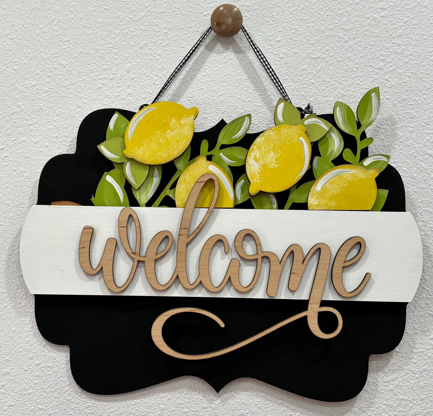 Lemon Insert for Scalloped Interchangeable Sign