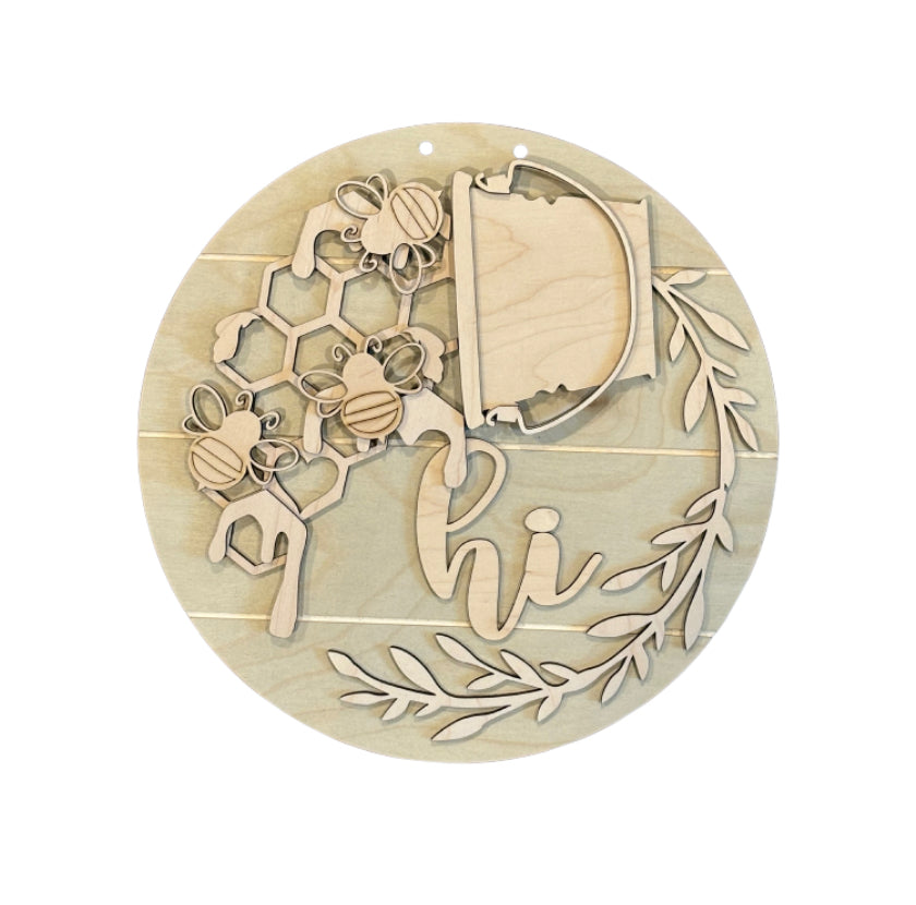 Bees Insert ONLY for the 12” HI Sign