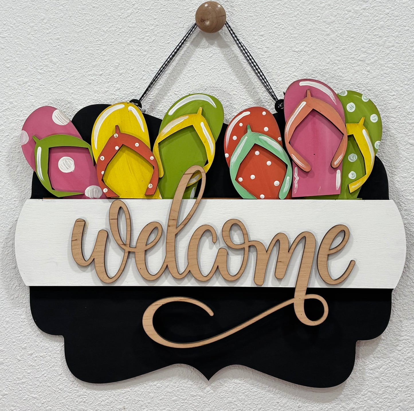 Flip Flop Insert for Scalloped Interchangeable Sign