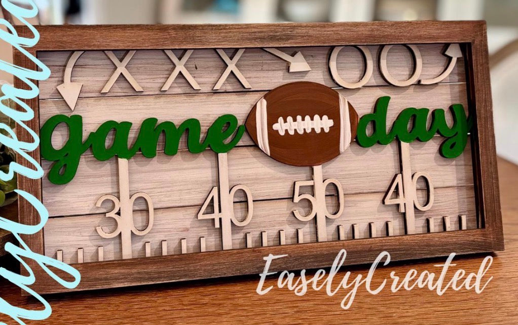 Football Insert for the Framed Sign