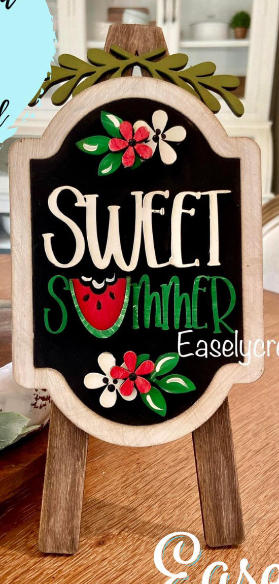 “Sweet Summer” Interchangeable Insert for the Tabletop Easel