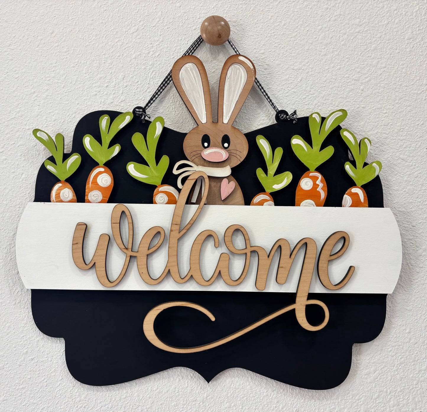 Easter Bunny Insert for Scalloped Interchangeable Sign