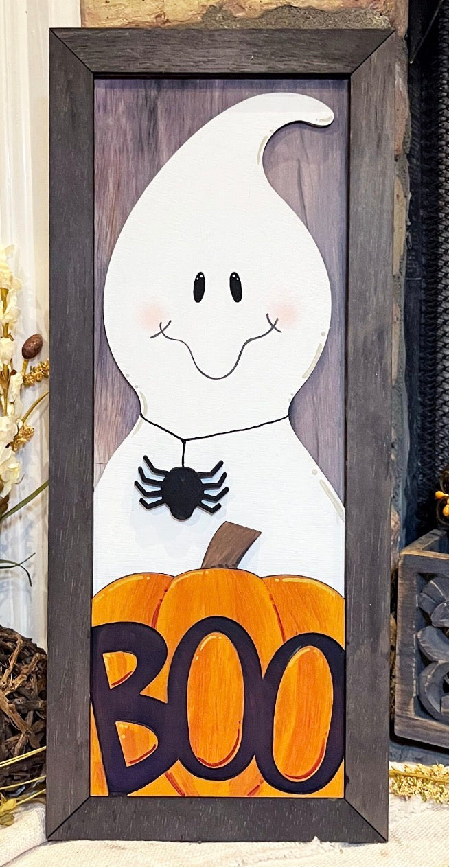 Ghost Framed Sign