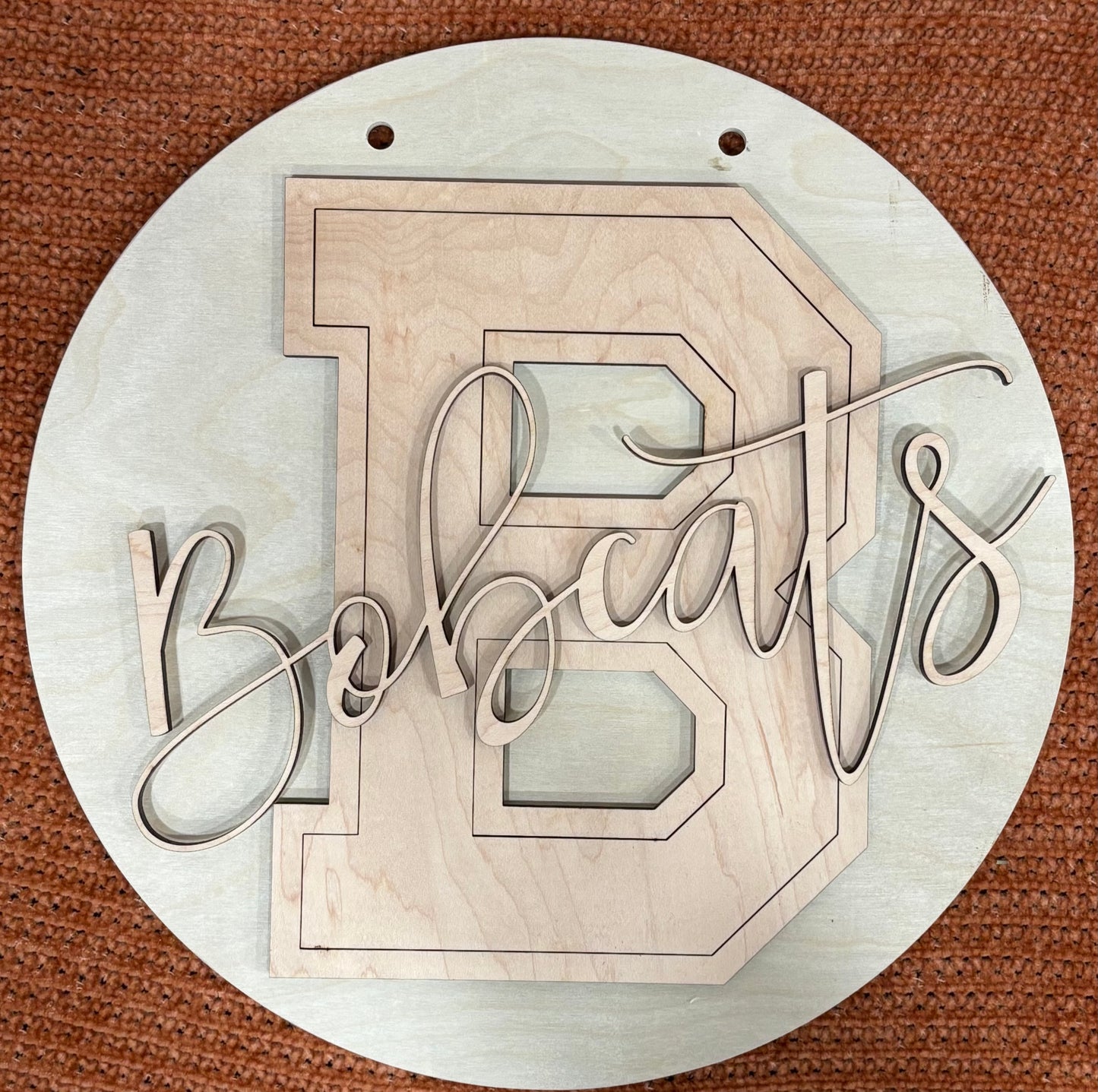 12” Bethune Bobcats School Spirit Sign