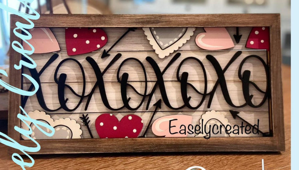 XOXO Framed Sign