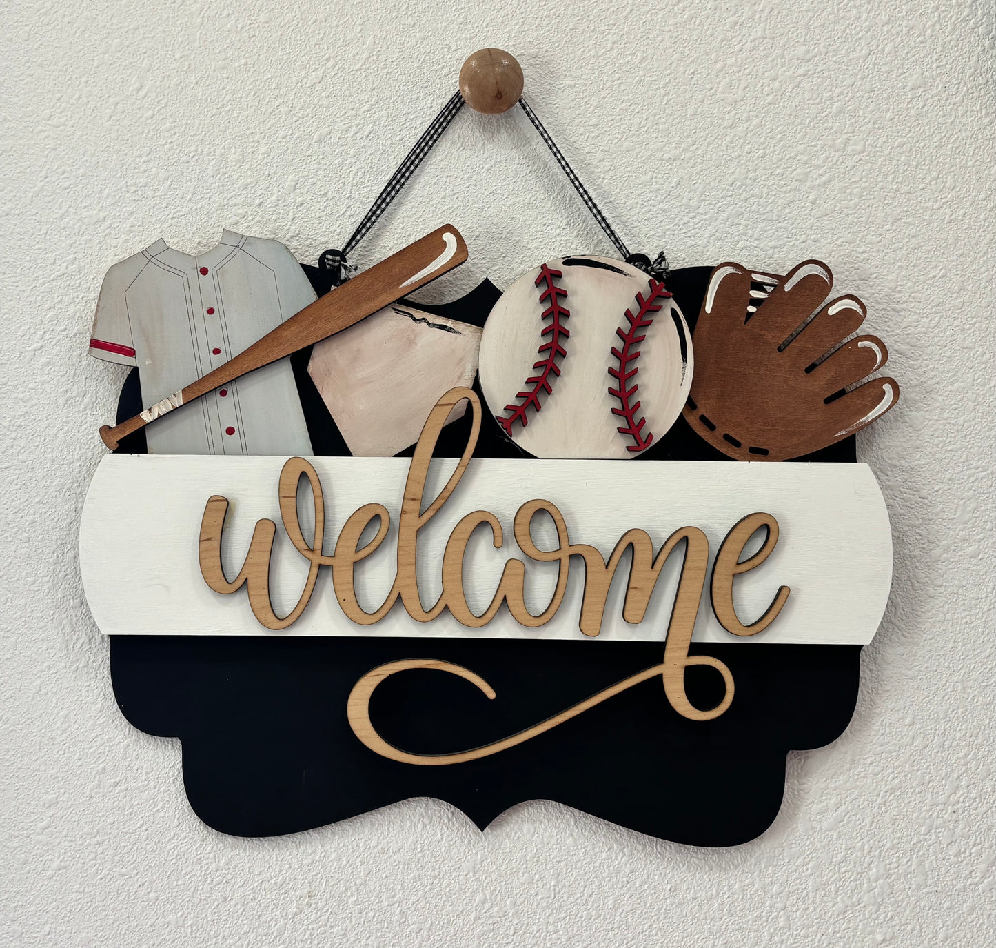 Baseball Insert for Scalloped Interchangeable Sign