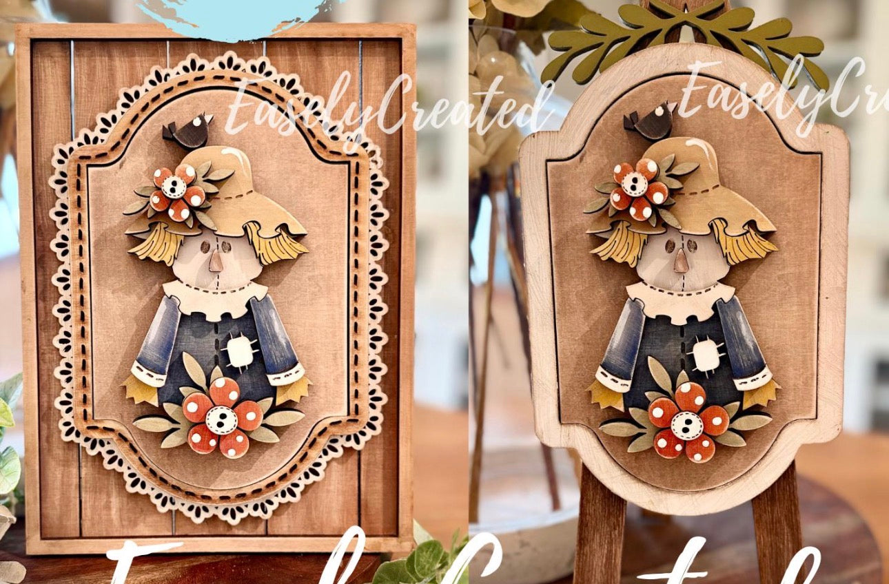 Scarecrow Interchangeable Insert for the Tabletop Easel