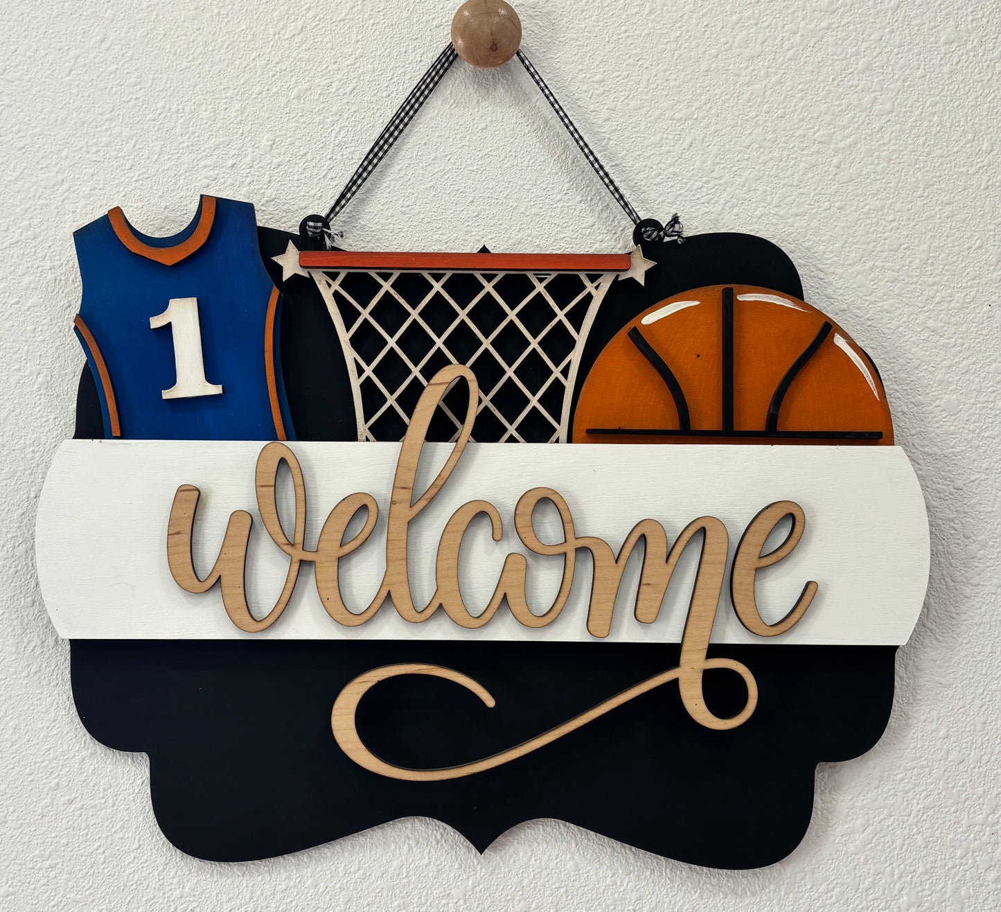 Basketball Insert for Scalloped Interchangeable Sign