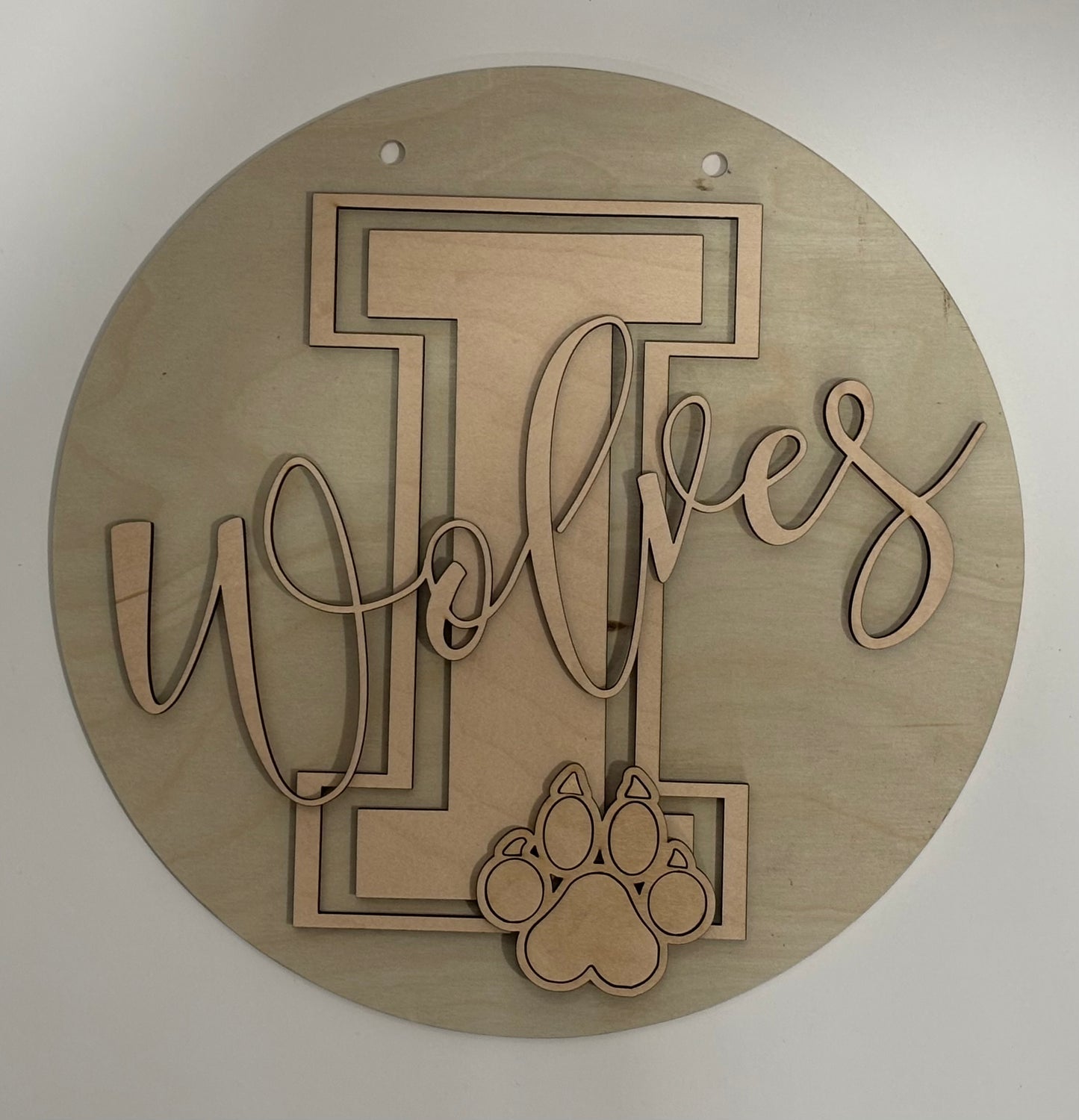 12” Idalia Wolves School Spirit Sign