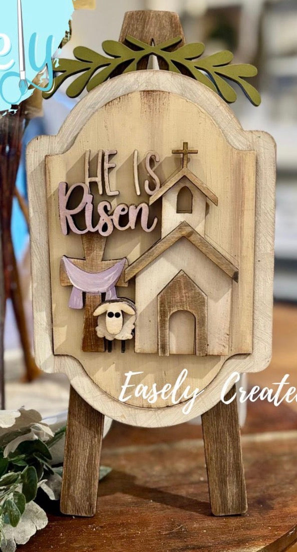 “He is Risen” Interchangeable Insert for the Tabletop Easel