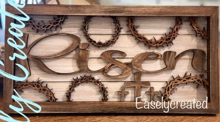 Risen Insert for the Framed Sign
