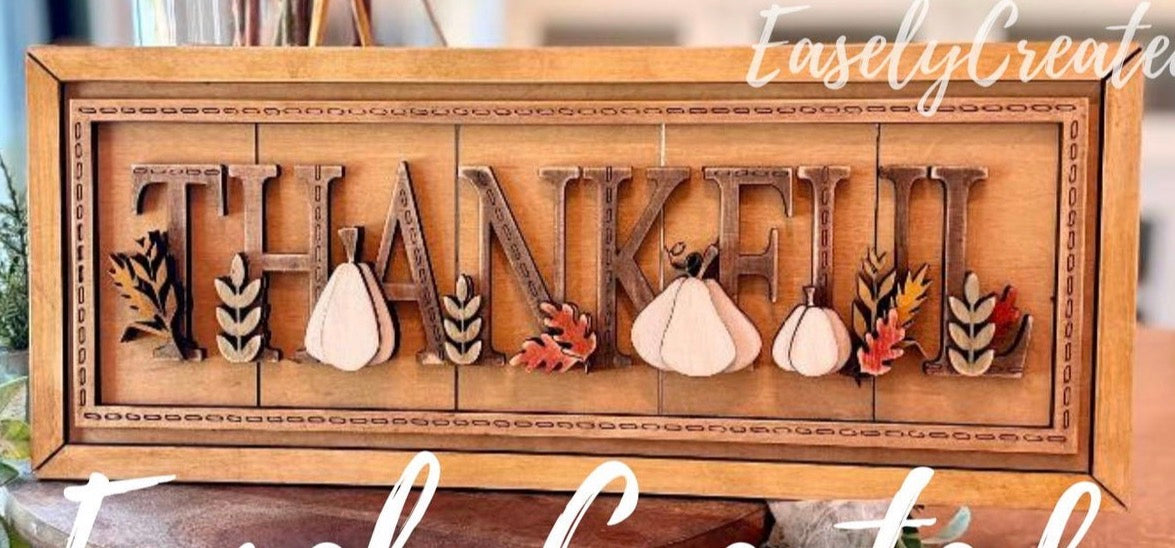 Thankful Framed Sign