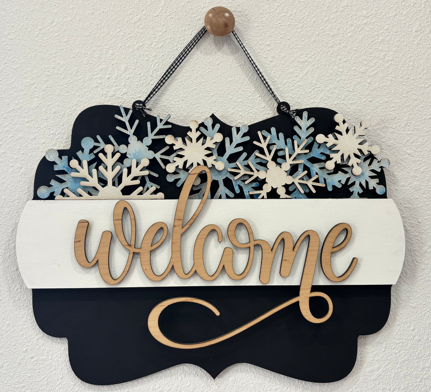 Snowflake Insert for Scalloped Interchangeable Sign -BMCN