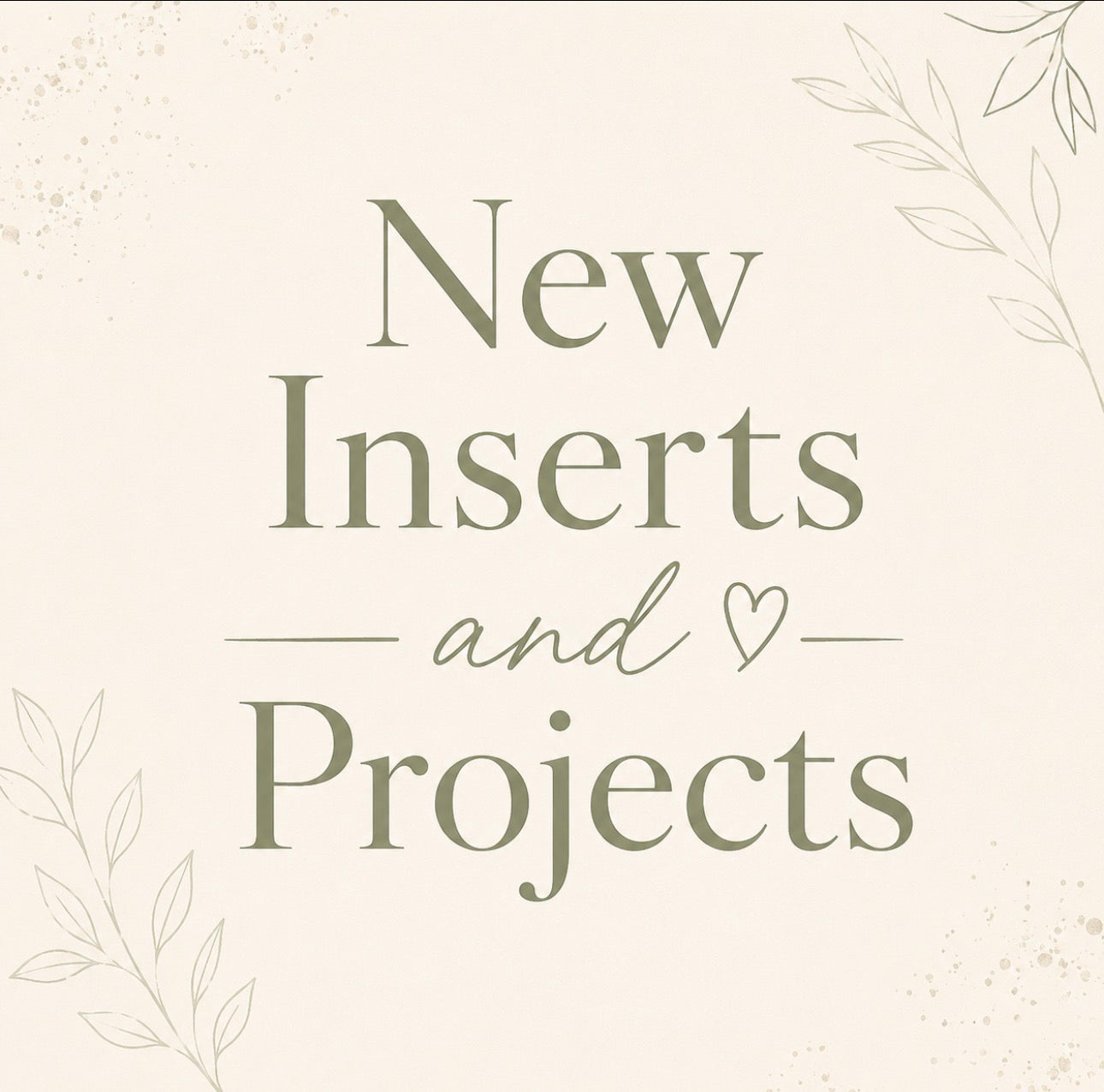 DR-NEW Interchangeable Inserts and Individual Projects