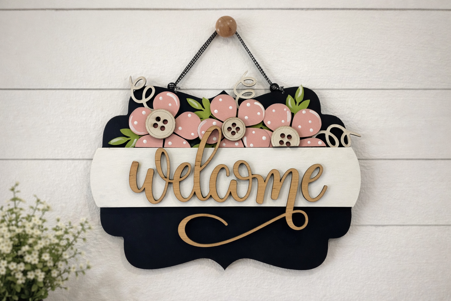 DR - Scalloped Door Hanger Interchangeable Series with Inserts