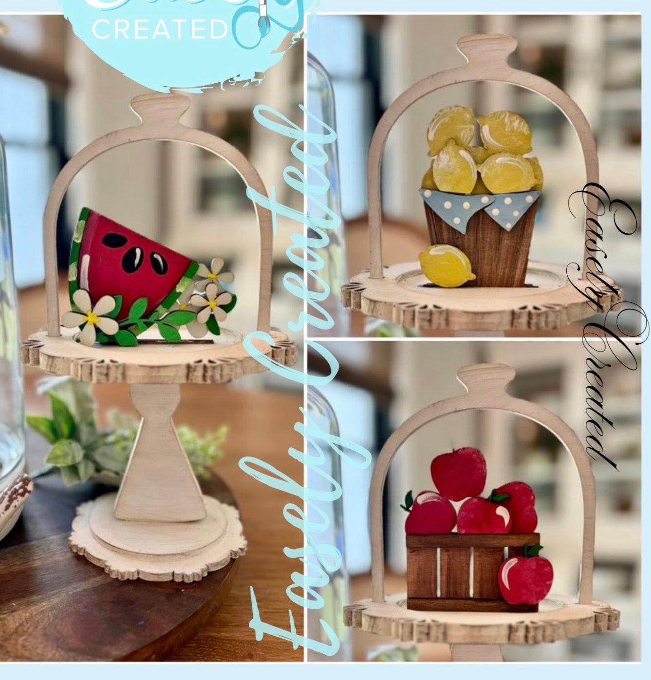 Mini Cake Stand with Fruit Basket Bundle