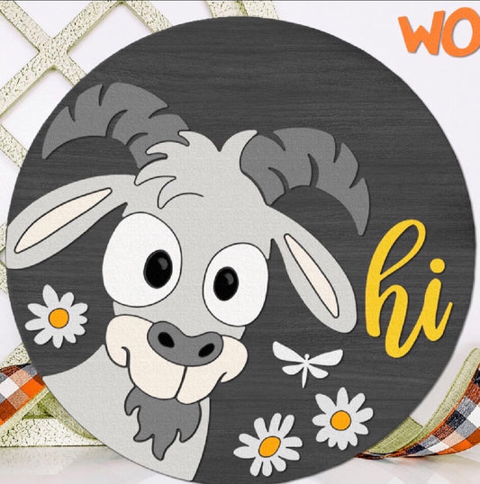 Hi Goat Sign (4H Craft Day Only)
