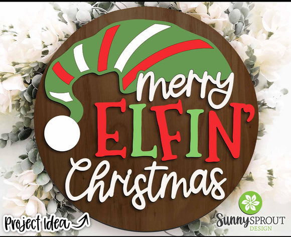 12” Merry Elfin Christmas