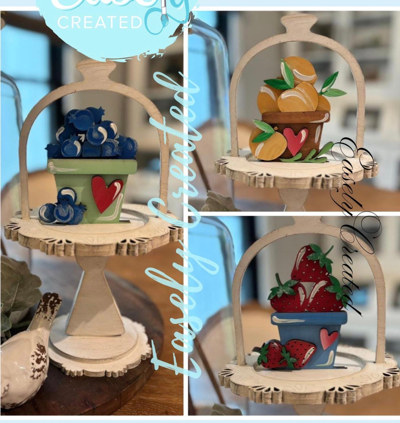 Mini Cake Stand with Summer Fruit Bundle