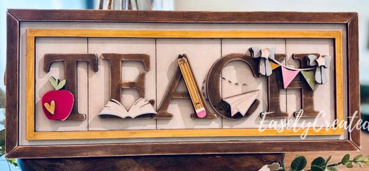 Framed Teacher Sign