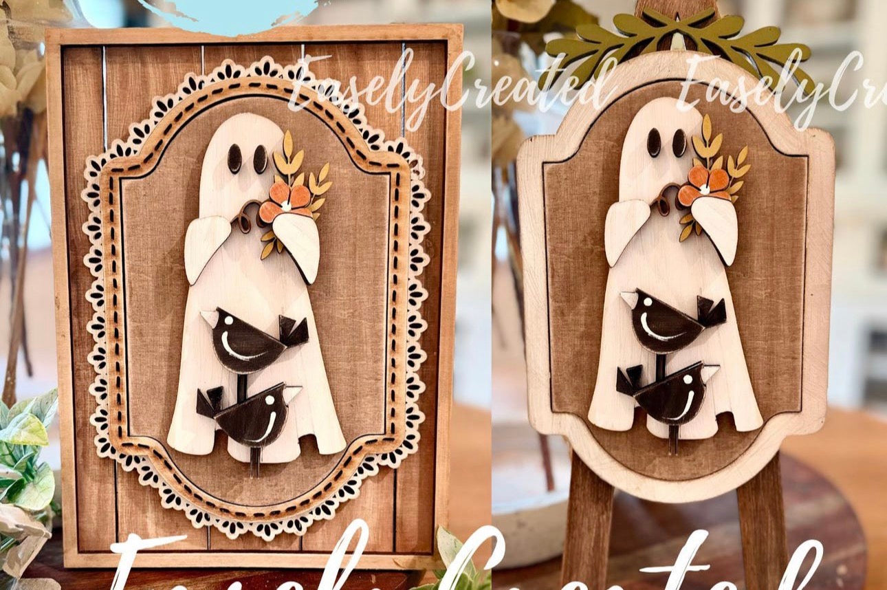Ghost Interchangeable Insert for the Tabletop Easel or Lace Easel Frame