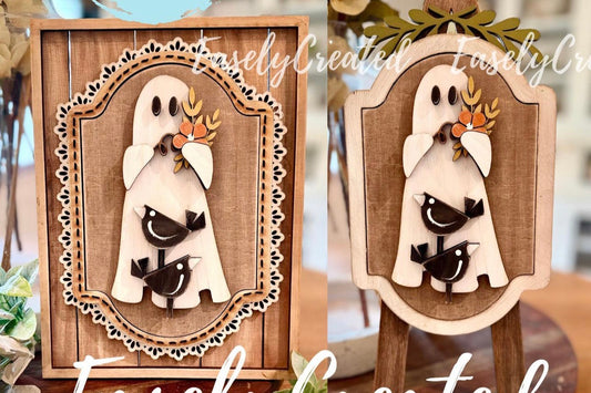 Ghost Interchangeable Insert for the Tabletop Easel or Lace Easel Frame