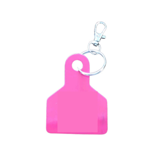 Eastern Plains Cowbelles Ear Tag Keychain