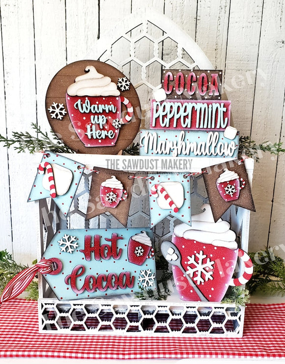 Hot Cocoa Interchangeable Set for the Farmhouse Chair (INSERT ONLY - CHAIR SOLD SEPARATELY)
