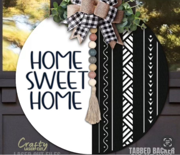 12” Home Sweet Home Sign