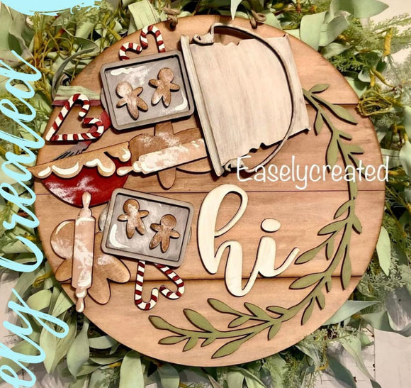 Gingerbread Man Insert for the 12” HI Sign (INSERT ONLY - sign backer sold separately)