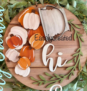 Pumpkins INSERT ONLY for the 12” HI Sign (Base piece sold separately)
