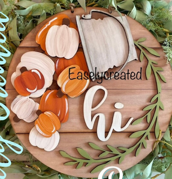 Pumpkins INSERT ONLY for the 12” HI Sign (Base piece sold separately)