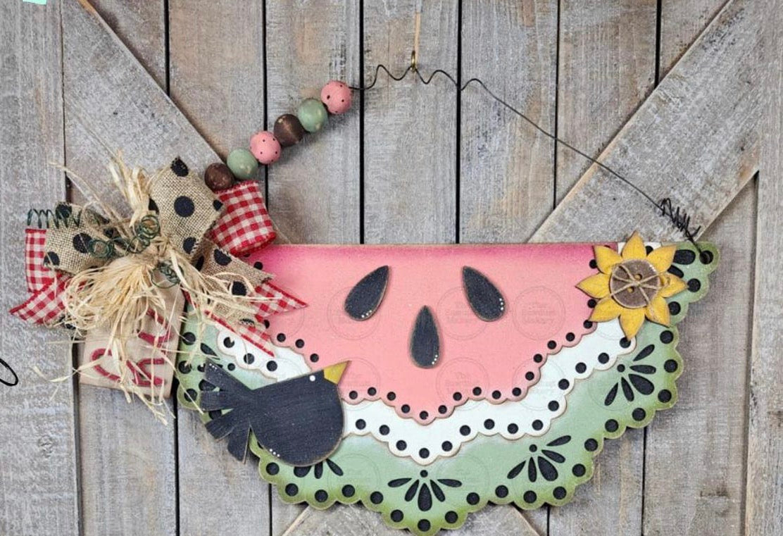 Vintage Watermelon Hanging Sign