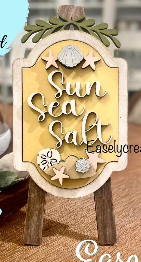 “Sun, Sea and Salt” Interchangeable Insert for the Tabletop Easel