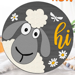 12” Sheep Hanging Sign