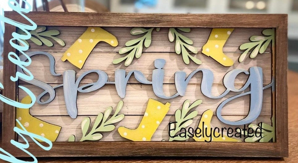 Spring Insert for the Framed Sign
