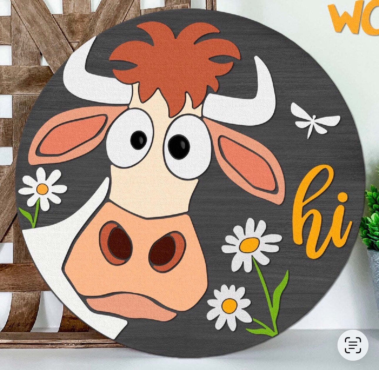 Hi Cow Sign (4H Craft Day Only)