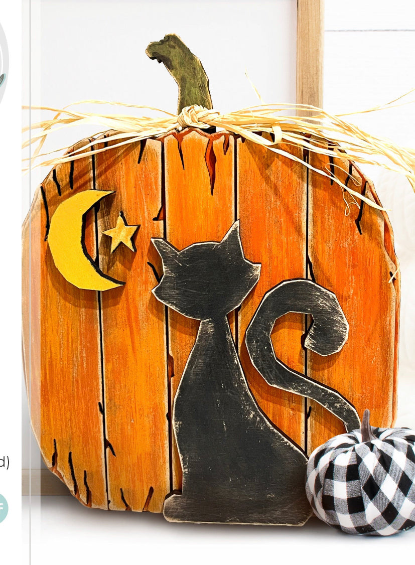 Pumpkin with Cat