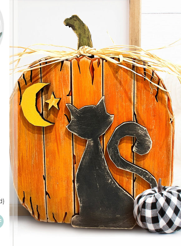 Pumpkin with Cat