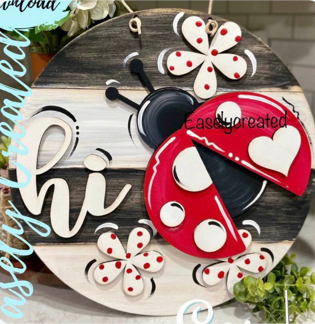 Hi Ladybug Sign (4H Craft Day Only)