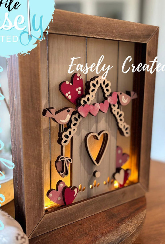 Valentine’s Love Birds Insert- 2027