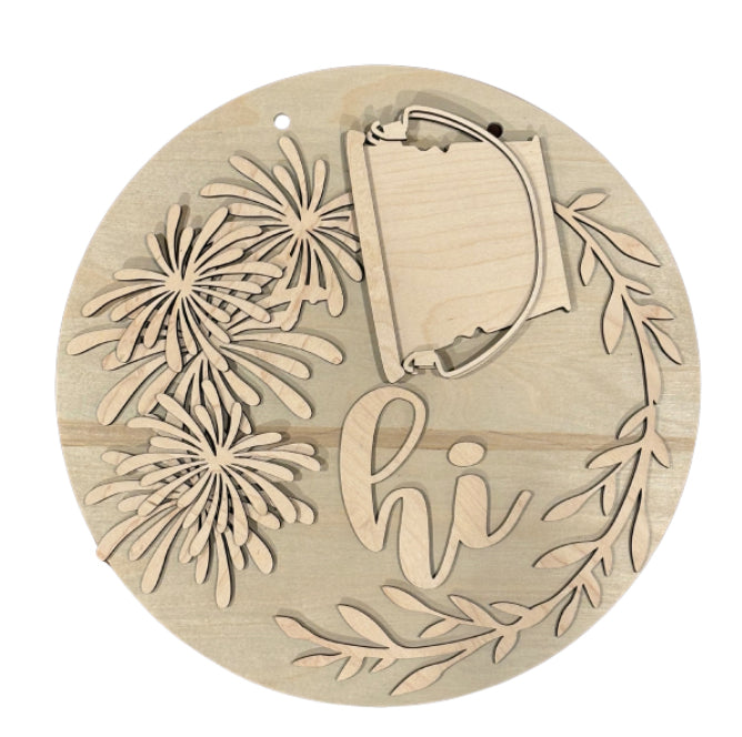 4th of July Fireworks Insert ONLY for the 12” HI Sign