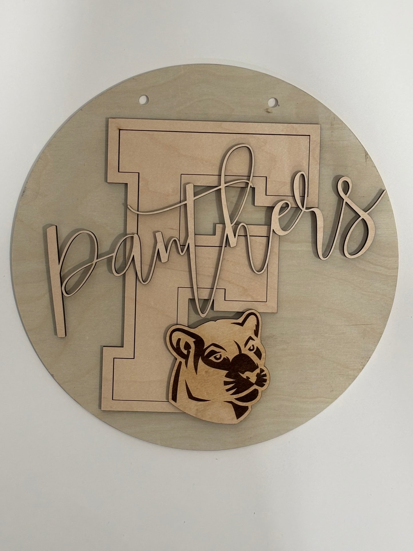 12” Flagler Panthers School Spirit Sign