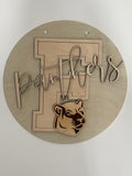12” Flagler Panthers School Spirit Sign