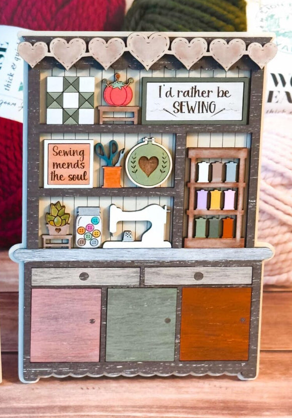 Little Hutch Shelf Sitters (13 variations- teacher, pray, bookworm, fall, coffee, sewing, plants, baking, farmhouse, Halloween, Thanksgiving and Spring