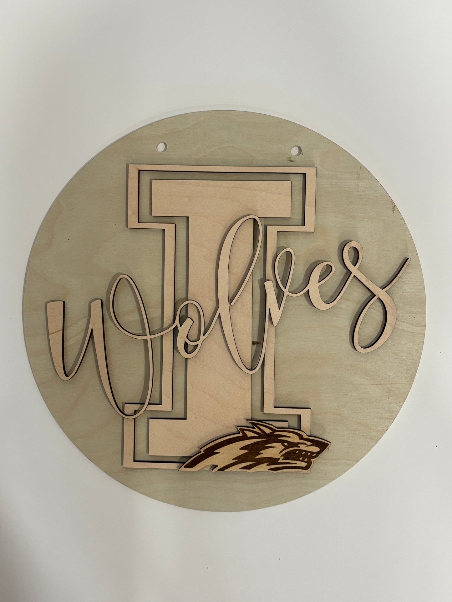 12” Idalia Wolves School Spirit Sign
