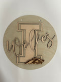 12” Idalia Wolves School Spirit Sign
