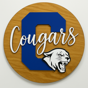 12” Cheylin Cougars School Spirit Sign