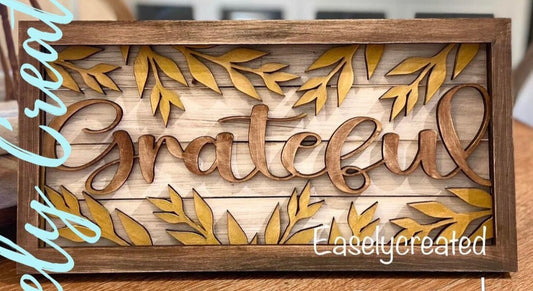 “Thankful” Insert for the Framed Sign