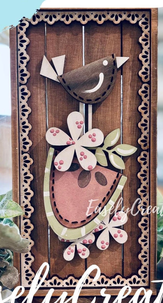 Lace Summer Watermelon Shelf Sitter Sign